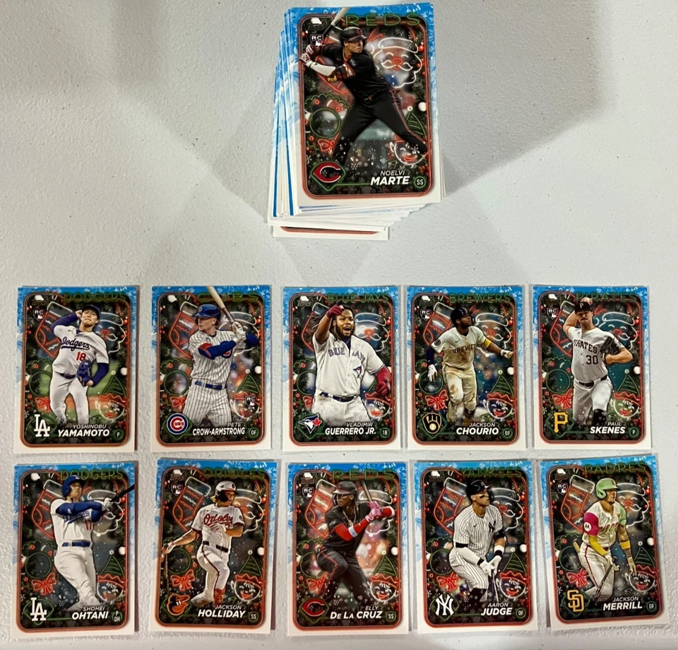2024 Topps Holiday Complete Set #1-200 Elly Skenes Chourio Yamamoto RC Ohtani - Image 1 of 1