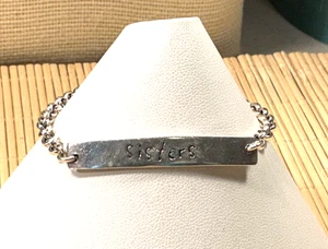 925 Sterling Bracelet Silver Sisters Idiom ID Style Chain Far Fetched - Bild 1 von 3