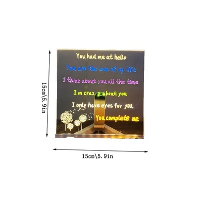 Light Up Message Board Set DIY Rewritable Drawing Lamp LED Kids Painting Board - Image 1 of 4