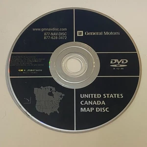 GM Cadillac Navigation Map Disc Part Number 25847541U 86271-70V851 Update - Picture 1 of 9