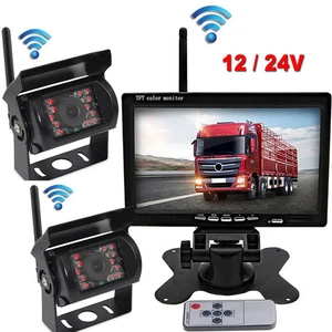 Wireless Rear View Camera Monitor Trailer Car Reverse 7" HD Screen for Truck RV - Picture 1 of 13