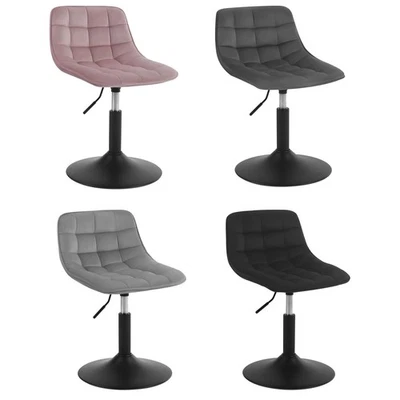 WOLTU Schminktisch Stuhl Sitzhocker Samt Höhenverstellbar Drehbar mit Rücklehne - Bild 1 von 4