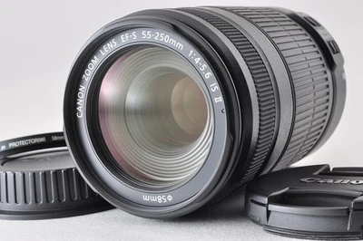 Lente teleobjetivo zoom Canon EF-S 55-250mm f/4-5.6 IS II para cámara... - Imagen 1 de 4