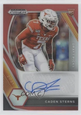 2021 Panini Prizm Draft Picks Red /199 Caden Sterns #DPA-CAD Auto - Image 1 of 2