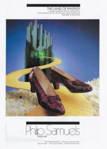 LAND of FANTASY Yellow Brick Road #7 Red Shoes Castle OZ Benefit 1988 Print Ad - Bild 1 von 1