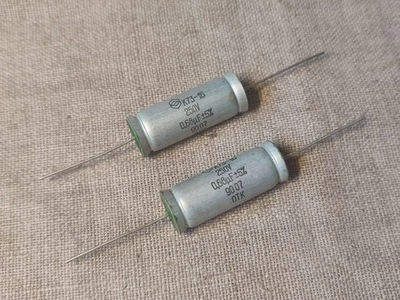 0.68 uF 250V 5% K73-16 Polyester Axial AUDiO Capacitor PETP , Lot of 10 pcs.NOS - Image 1 of 4
