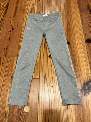 Under Armour Little Girls Pull On Gray Leggings, Size: 6 - Image 1 of 4
