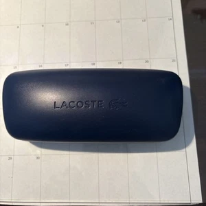 LACOSTE MEDIUM DARK BLUE HARD SUNGLASS CASE - Picture 1 of 2