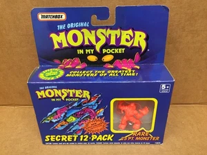 VINTAGE 1990 MATCHBOX MONSTER IN MY POCKET SECRET 12 PACK BOXED NEW & SEALED - Picture 1 of 9
