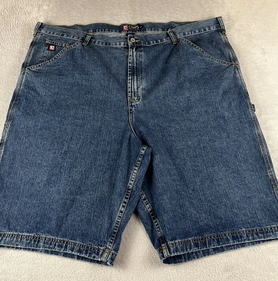 Chaps Ralph Lauren mens Blue denim medium wash shorts size 48 - Image 1 of 4