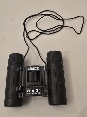 Jason Focus 378ft At 1000 8x21 Binoculars With Case That Fits On Belt - Image 1 of 4