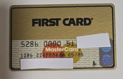 first card master credit card 1985 - Image 1 of 2
