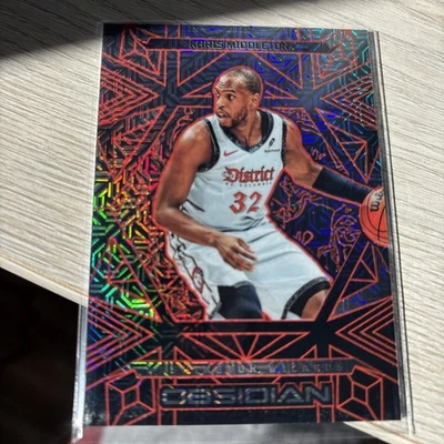Khris Middleton 3 veces NBA Allstar VERDADERO 1/1 Panini Obsidian Foto 1 de 4