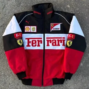 Vintage Ferrari Racing Jacket F1 Team Scuderia Embroidered Logo Mens  Red&black - Picture 1 of 8