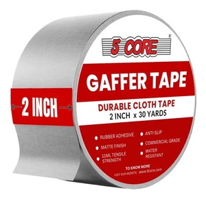 5 Core Gaffers Tape 2 Zoll 30 Yards Professional Grey Gaff Tape - Bild 1 von 12