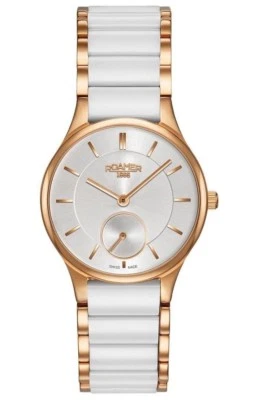 Reloj de cuarzo suizo de cerámica blanca para mujer Roamer CERALINE 677855 49 15 60 Foto 1 de 2