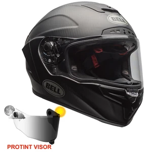 Casco de motocicleta Bell Race Star Flex DLX 2023 negro mate incluye visera protinta - Imagen 1 de 10