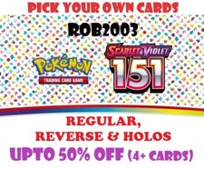 Pokemon 151 [REGULAR CARDS] PICK YOUR OWN / MIX & MATCH Singles. (Buy4Get10FREE)