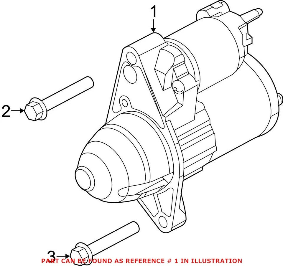 Оригинальный стартер Mopar от оригинального производителя для Chrysler 200 Jeep Renegade - Изображение 1 из 1