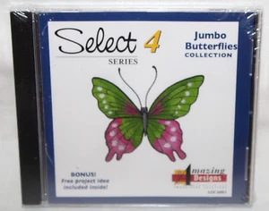 NEW Janome Elna CD ROM Amazing Designs Series 4 Jumbo Butterflies Collection-SU - Picture 1 of 2