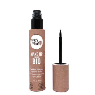 Born to bio - eyeliner liquide 01 noir 3ml - certifié bio - Photo 1/3