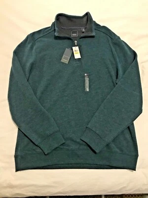 New with Tags-Arrow Sueded Fleece Zipper Jacket - Denim Teal - Mens Size Medium - Image 1 of 4