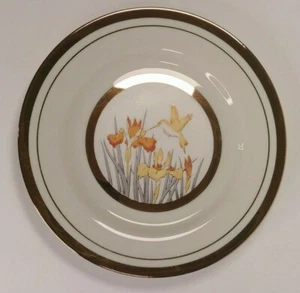 Artmark Colibrì Chokin Piatto Argento e Oro 6" 1985 - Foto 1 di 5