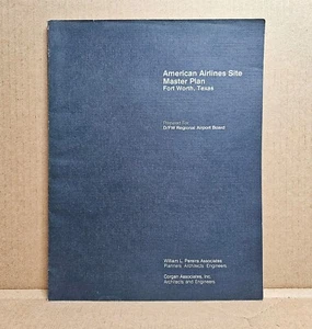 American Airlines Site Master Plan Fort Worth Texas - William Pereira 1980 PB - Imagen 1 de 10