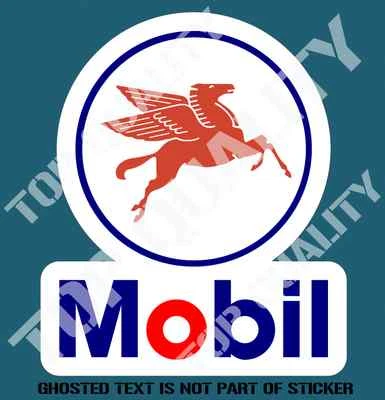 VINTAGE MOBIL GAS Decal Sticker Vintage Petrol Americana Hot Rod RatRod Stickers Foto 1 de 4