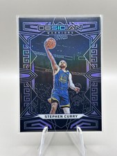 2022-23 Panini Obsidian Purple Etch Stephen Curry 05/99 SP Warriors Steph #57