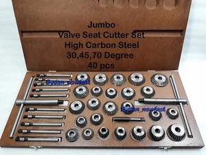 40x VALVE SEAT CUTTER KIT HIGH CARBON STEEL CHEVY,FORD,CADILLAC,PONTIAC,OLDSMOB - Picture 1 of 3