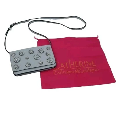 Catherine Malandrino Blue Floral Applique Crossbody Bag - Image 1 of 4