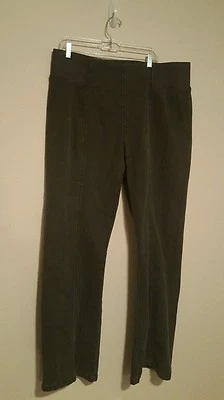 Diane Gilman Sz 2XT Womens Shaping Elastic Waist Band Straight Leg Black Jeans - Image 1 of 4
