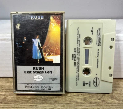 Rush - Exit Stage Left - Cassette Tape - 1981 PolyGram Records 822 551-4 M-2 - Image 1 of 3