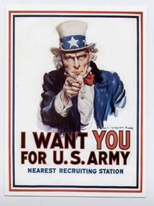 I WANT YOU FOR US ARMY ADHESIF (Sticker) - Picture 1 of 1