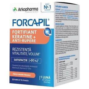 Forcapil Fortifying Keratine +, 60 vegetable capsules, Arkopharma