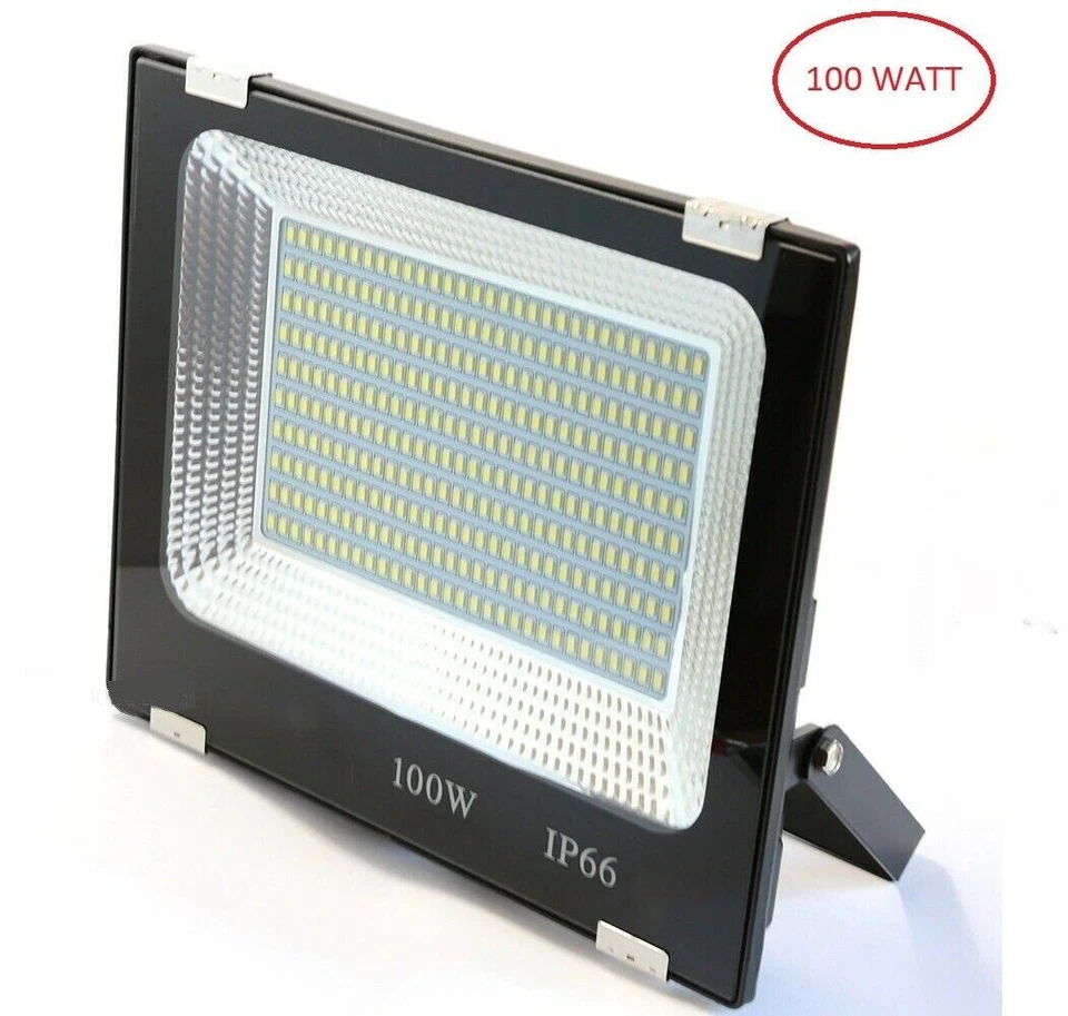 FARO LED ESTERNO 100W SMD IP66 LUCE FREDDA ILLUMINAZIONE PER ESTERNO - Immagine 1 di 1
