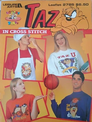 "Taz in Cross Stitch" by Leisure Arts; 21 designs - Image 1 of 4