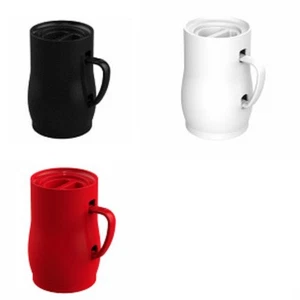Mind Reader Liquid Gravity 11 Oz Single Serve Table Desk Mug Black, Red, White - Picture 1 of 11