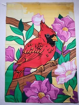 De Colección Flor Cardenal 28 x 40 Decorativa Jardín Bandera Primavera Verano Árbol Patio Casa Foto 1 de 4