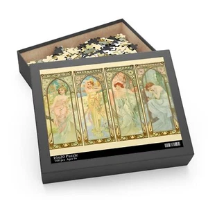 Alphonse Mucha Times of Day Fine Art Nouveau Artistic Puzzle 120-500 Home Decor - Picture 1 of 4