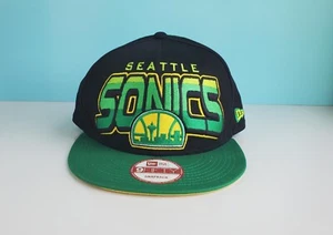 Seattle Sonics 9Fifty New Era Snapback Hat NEW HWC Style 20585448 Supersonics - Picture 1 of 13