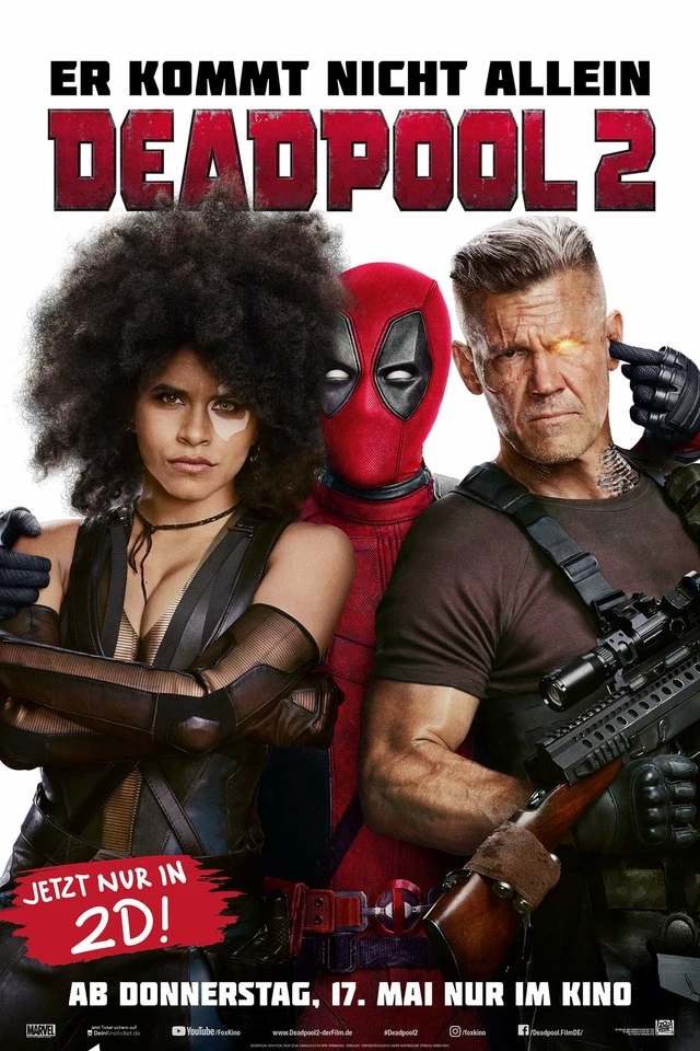 Deadpool 2 original XL Kinoplakat 2018 DIN A1 Poster Teaser X-Force Reynolds