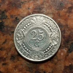 1998 NETHERLANDS ANTILLIES 25 CENTS - #B3272 - Picture 1 of 2