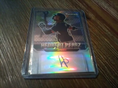 2022 PRIZM Draft Picks PRIZM Autograph AUTO Rookie Prospect 🌟 HEDBERT PEREZ - Image 1 of 3
