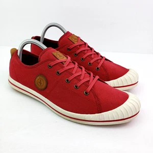 Aigle Classic Womens Size EU 41 US 8.5-9 Red Canvas Casual Low Sneaker Shoes - Picture 1 of 12