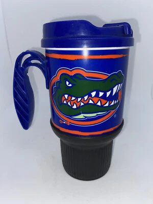 Taza de viaje Florida Gators Whirley de 14 oz con mango con licencia NCAA PL1 Foto 1 de 4