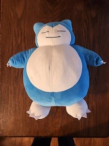 Pokemon Snorlax 18" Plush Cuddle Buddy Stuffed Toy Pillow Jazwares Nintendo - Picture 1 of 6