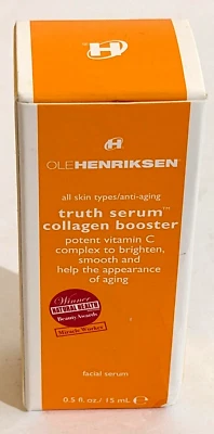 Ole OleHenriksen TRUTH SERUM True-C Complejo Colágeno 0.5oz/15ml Tamaño de Viaje Nuevo en Caja Foto 1 de 4