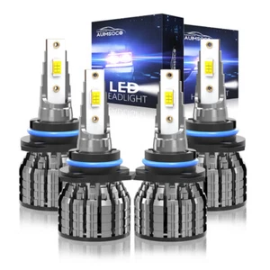 For Chrysler Sebring 1995-2010 300 2005-2010 6500K LED Headlight Bulbs Kit 4Pcs - Picture 1 of 10